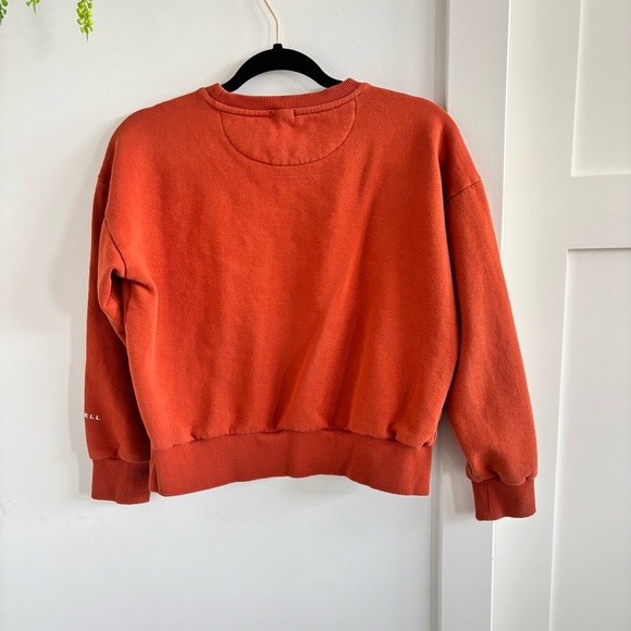 Merrell Good Natured Fleece Women's Orange Crewneck Sweatshirt Size Small - Picture 6 of 9